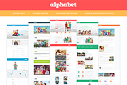Alphabet - Education PSD Templates, a Websites & App Template by LogoLabs (Thumbnail 1 of 5)
