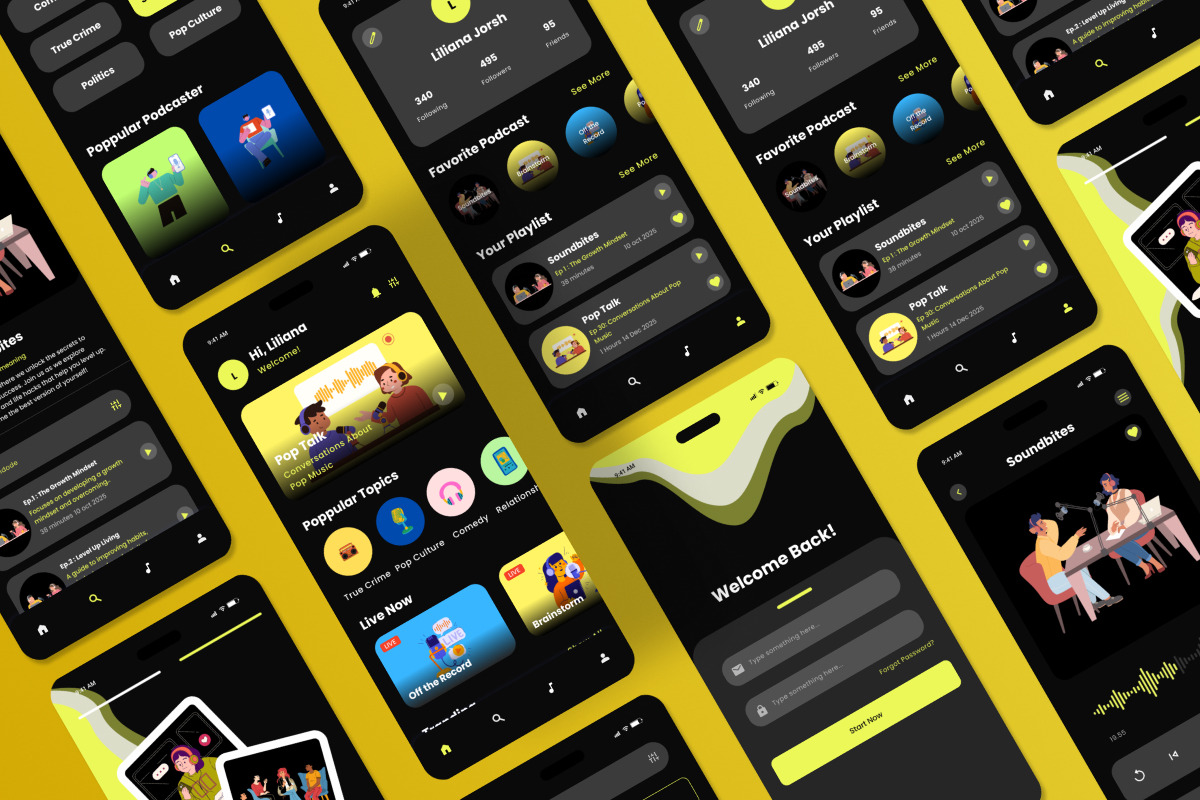 Vocepod - Podcast Mobile App, an App Template by productype1 (Photo 4 of 5)