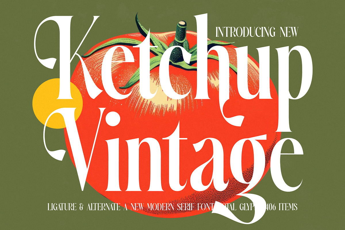 Ketchup Vintage Modern Serif, a Serif Font by timelesstype.co (Photo 1 of 20)