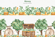 Money watercolor collection, a Finance Illustration by Marina Ermakova (Thumbnail 8 of 11)