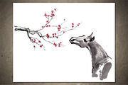 Horses Sumi-e, an Animal Illustration by StabuLaRasa illustration (Thumbnail 20 of 21)