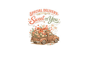 Valentine Truck Wall Art