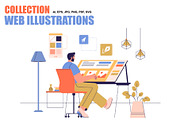 Collection Web Illustrations, a Templates & Theme by alexdndz (Thumbnail 1 of 21)