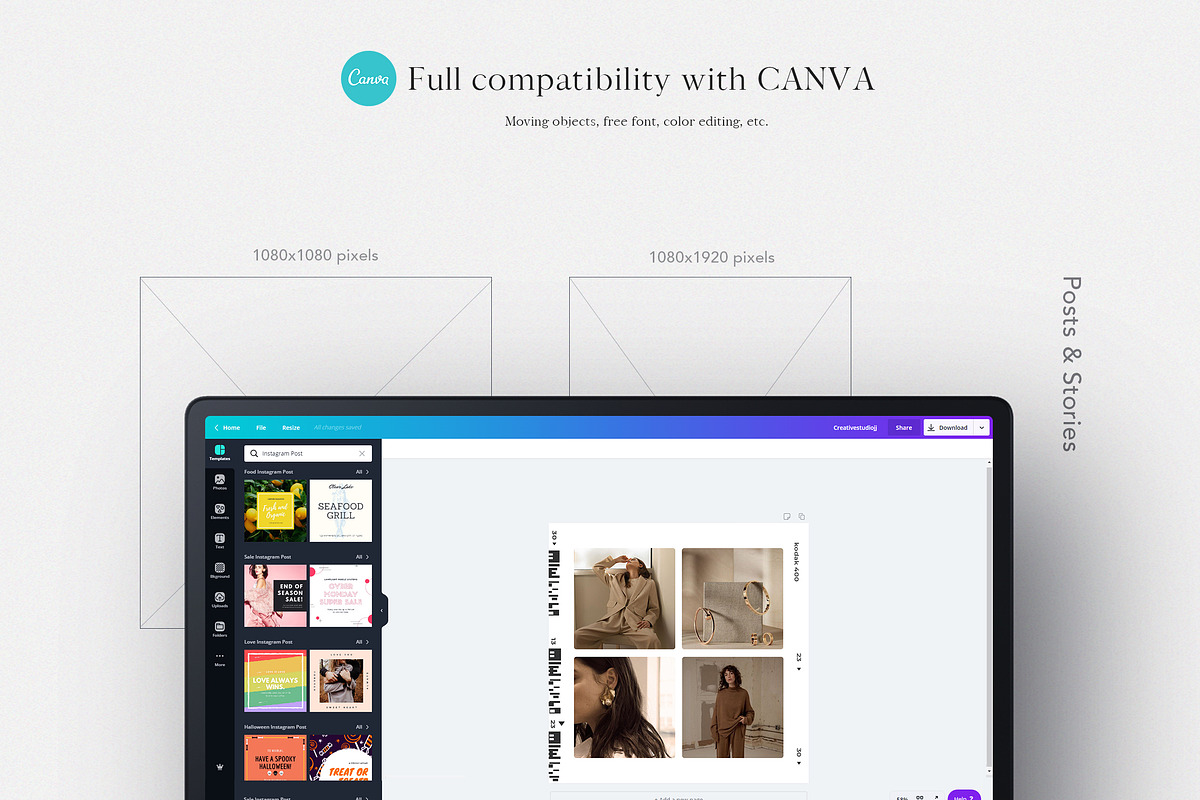 CANVA & PS / Verbena Social Media, a Social Media Template by Simple có (Photo 3 of 9)