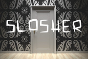 Slasher Font, a Font by Mel's Shop (Thumbnail 1 of 5)