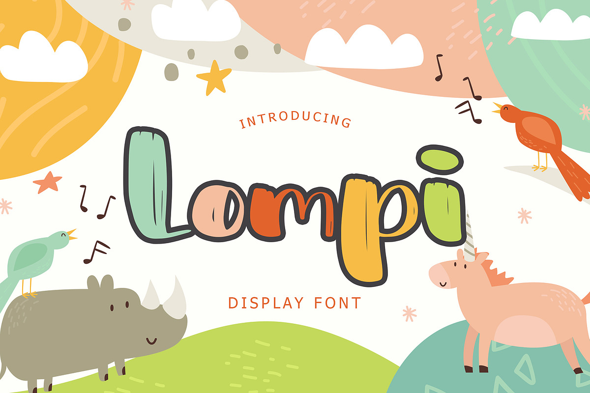 Lompi Bold Brush Display Font, a Sans Serif Font by Giant Design (Photo 1 of 10)