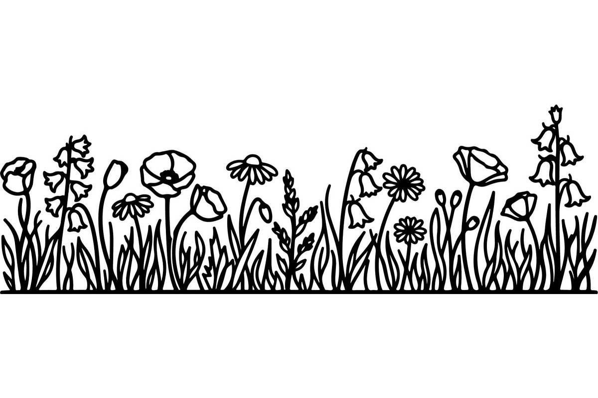 Botanical Floral Border, an Object Graphic by Creativeshirt (Photo 11 of 20)