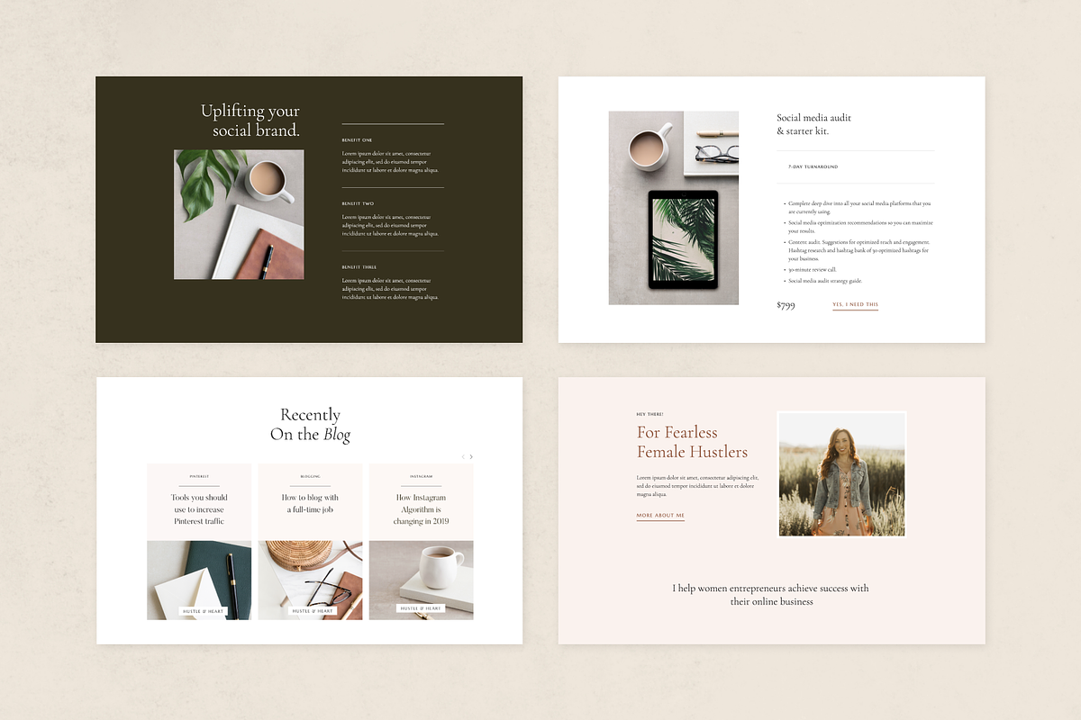 Squarespace Template: Hustle & Heart, a Squarespace Template by Applet ...