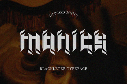 MONICCS BLACKLETER TYPEFACE