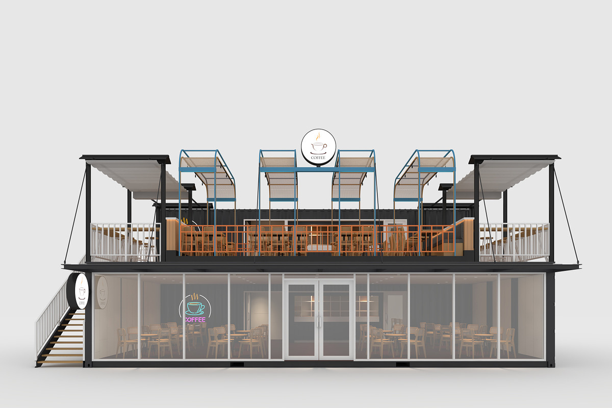 3D Model Container Cafe 16, an Architecture 3D Model by SR 3D Visual (Photo 6 of 20)