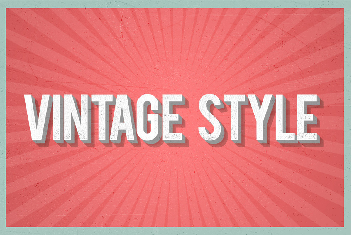 Retro Styles for Adobe Photoshop, a Layer Style Add-On by Creativenauts (Photo 5 of 5)