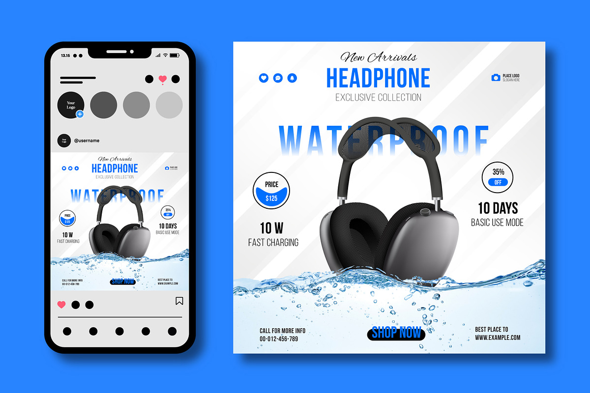 Product Social Media Post, a Social Media Template by MightyDesign (Photo 1 of 5)