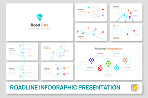 Roadmap Infographic Google Slides, a Presentation Template by Premast