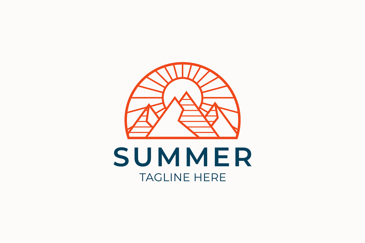 Mountain Summer Badge Logo, a Branding & Logo Template by Signatoro (Photo 1 of 3)