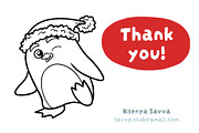 Black & White Christmas Illustration, an Object Graphic by Ksenya Savva (Thumbnail 9 of 9)