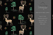 Christmas Deer Seamless Pattern, a Pattern Graphic by Tatra Cottage Designs (Thumbnail 1 of 6)