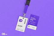 ID Card Mockup with Lanyard, a Product Mockup by Ram Studio LLC (Thumbnail 1 of 10)