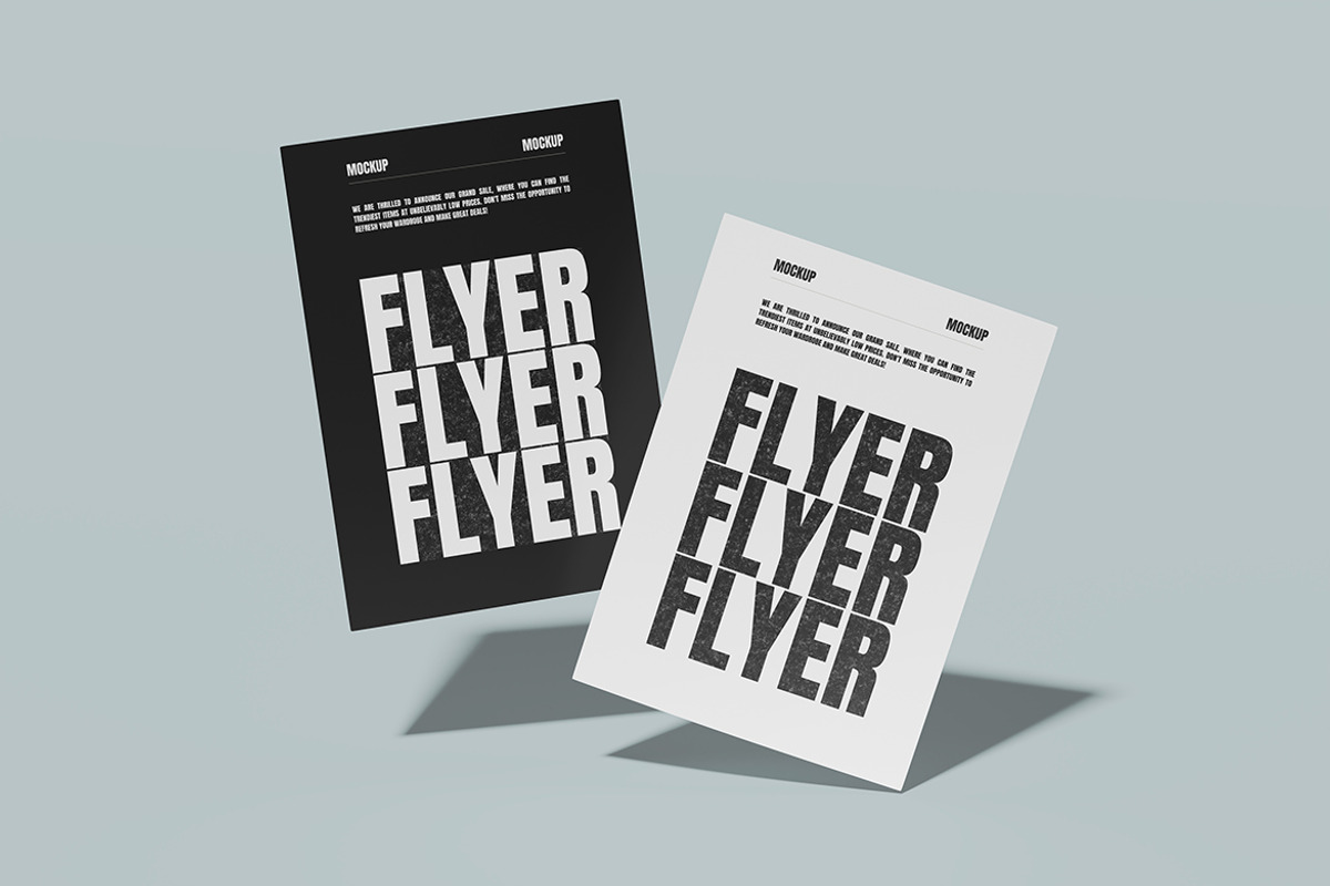 Flayers Poster Mockup, a Poster Template by graphicstory (Photo 4 of 4)