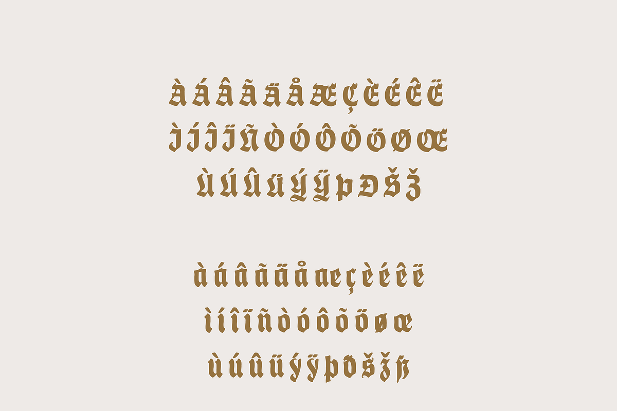 Ivlar Blackletter Font, a Blackletter Font by Creative Foundry (Photo 8 of 8)