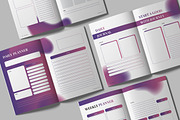 Pink Purple Daily Planner Journal, a Brochure Template by UICreative (Thumbnail 5 of 5)