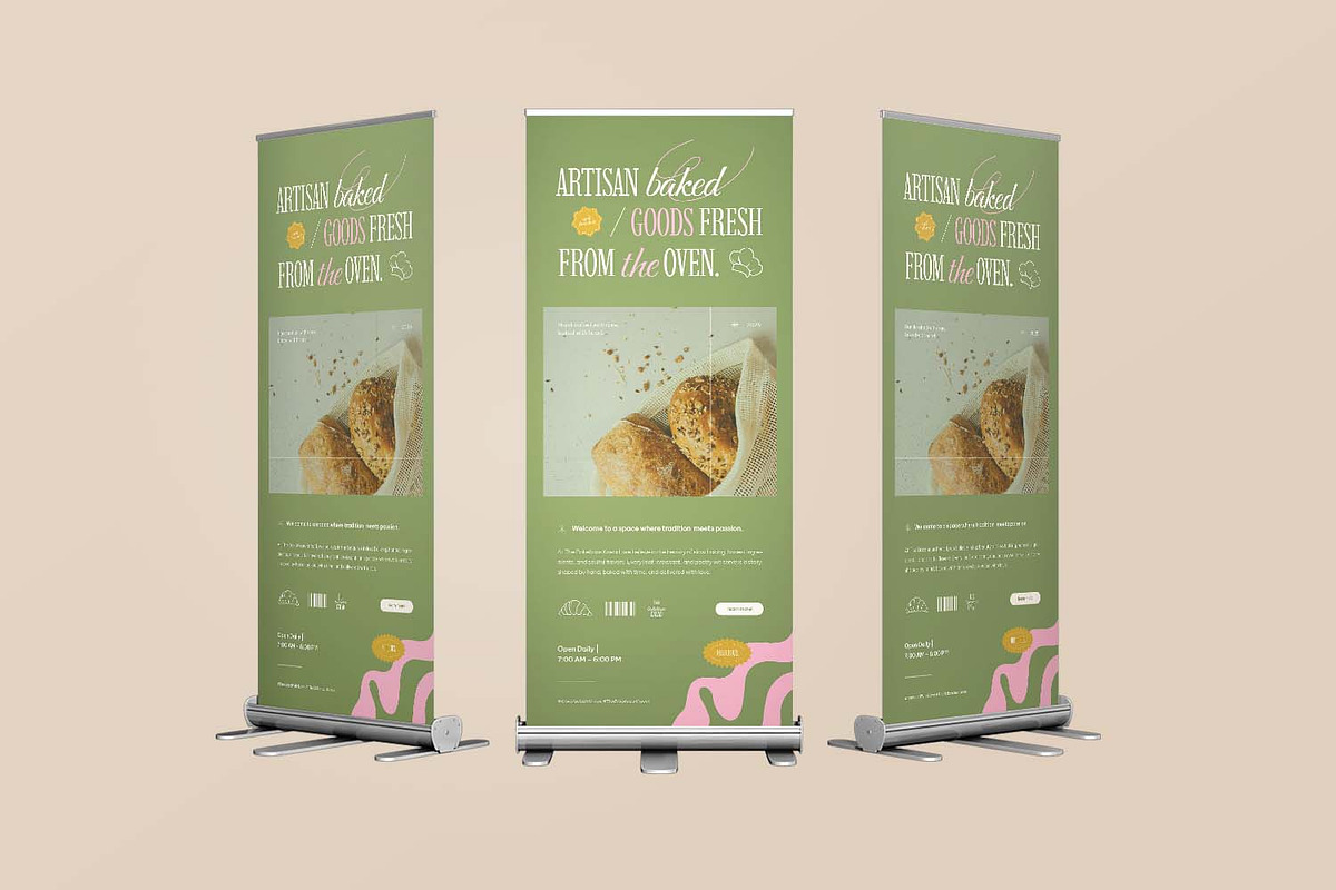 Baked Fresh - Roll Up Banner, a Print Template by VUNIRA (Photo 3 of 3)