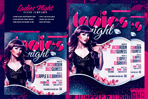 Ladies Night Flyer Template, a Flyer Template by InTheSky15
