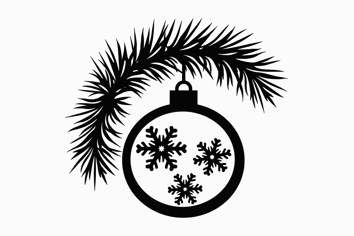 Christmas Laser Cut Ornament Bundle, a Graphic by musafir_fashion (Photo 5 of 16)
