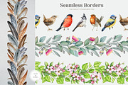 Forest Birds Watercolor Set, an Animal Illustration by AnitaPol (Thumbnail 22 of 26)