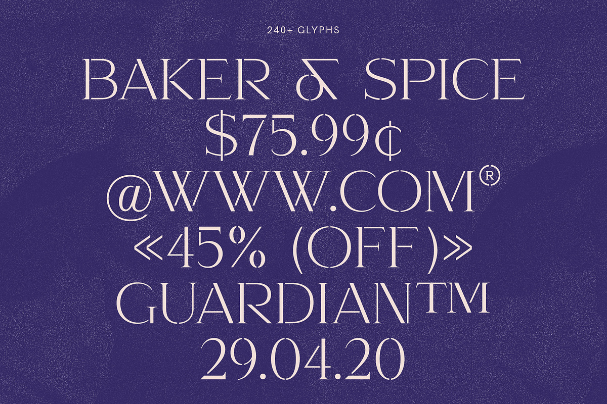 Kangri: Unique Elegant Stencil Serif preview 4
