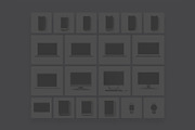 20 Minimalist & Flat Devices Mockups, an iPhone Mockup by Asylab (Thumbnail 8 of 97)