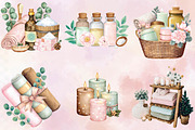 Watercolor Spa Clipart Bundle., an Illustration by SVGArt (Thumbnail 2 of 9)