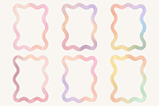 Watercolor Scallop Frame Bundle, a Decorative Illustration by Kusumaillustration (Thumbnail 11 of 11)
