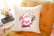 Pink Trendy Christmas Santa Png Clip, an Illustration by Sublimation Artist (Thumbnail 6 of 6)