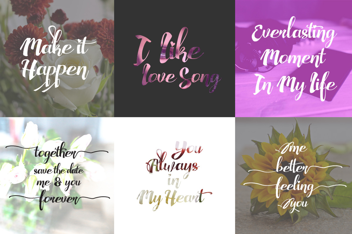 Adefebia Wedding Script Font preview 6