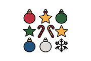 Colorful Christmas Ornament Pattern, a Graphic by yasushie (Thumbnail 5 of 16)