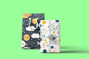 Editable Gift Bag Paper Mockup