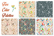 Vector Floral Pattern, a Pattern Graphic by Rosa Puchalt (Thumbnail 2 of 4)
