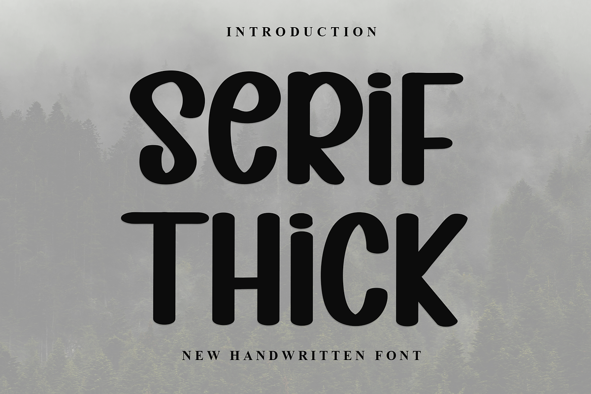 Serif Thick, a Sans Serif Font by InermediaSTUDIO (Photo 1 of 8)