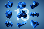 3D Abstract Waves Collection, an Object Graphic by Daniel's Visual (Thumbnail 2 of 6)