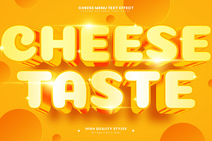 Cheese Taste Editable Text Effect