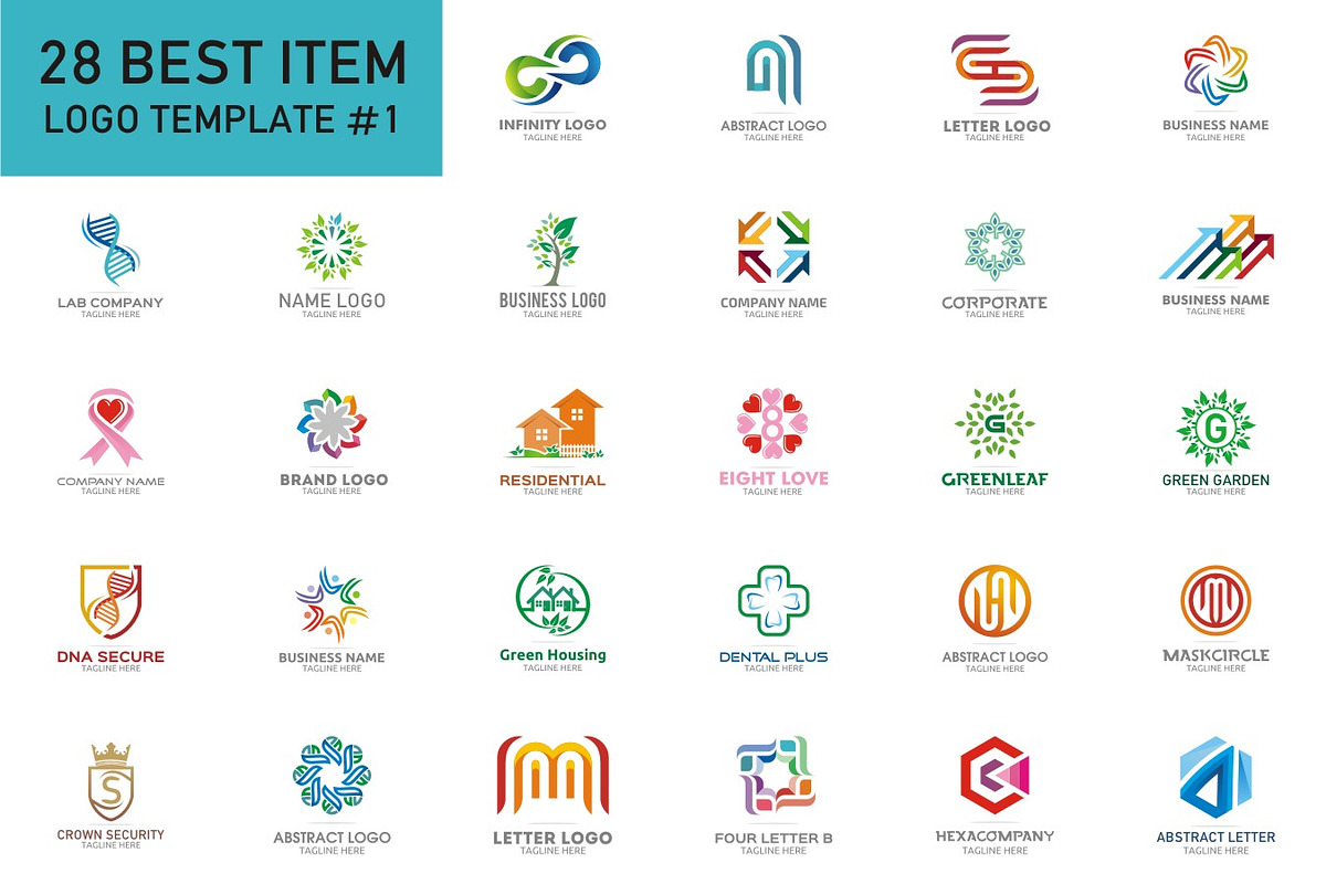 28 Best Logo Design #1, a Branding & Logo Template by Acongraphic (Photo 1 of 8)