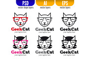 Geek Cat - Male & Female, a Branding & Logo Template by doghead (Thumbnail 2 of 3)