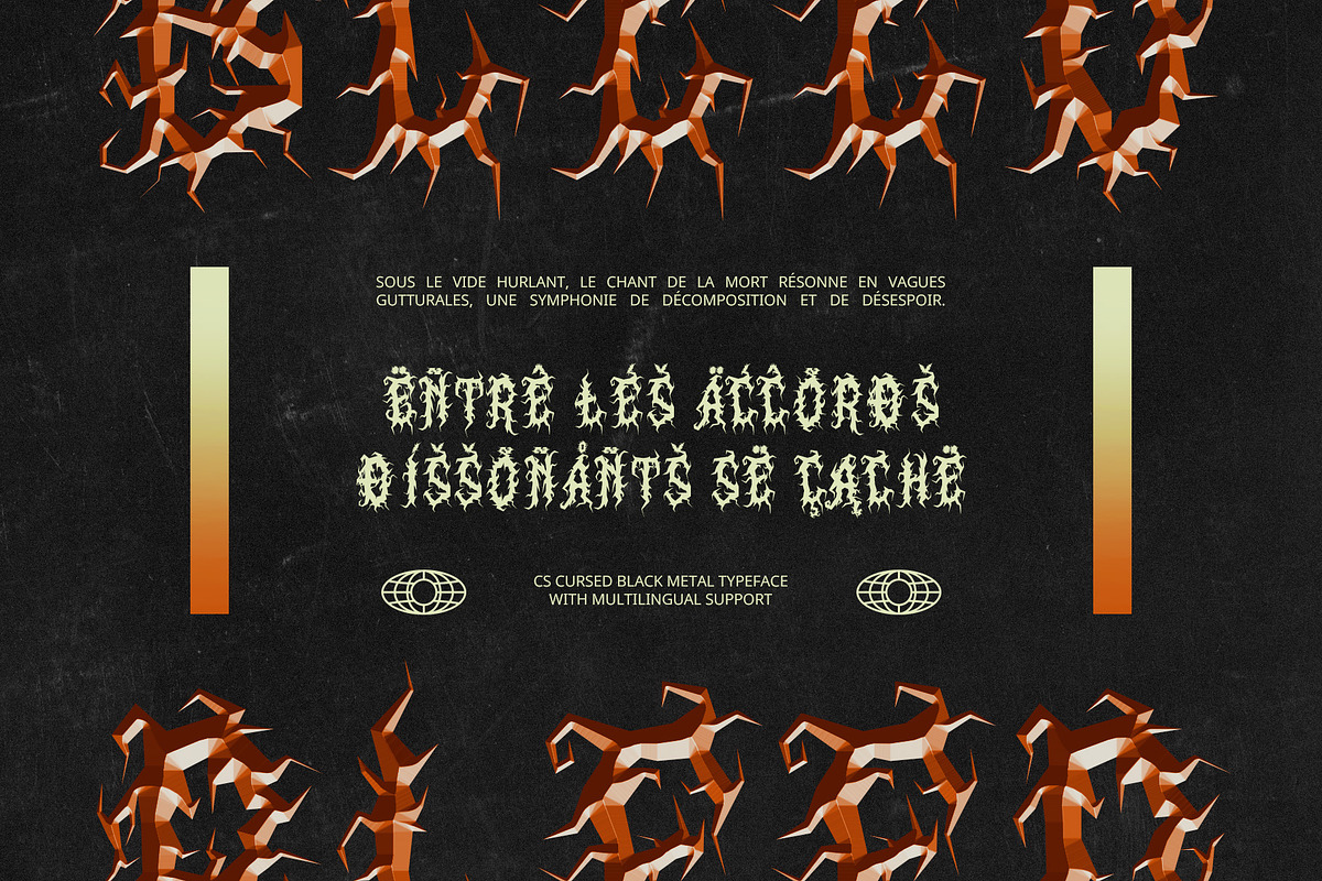 CS Cursed – Black Metal Font, a Blackletter Font by Craft Supply Co. (Photo 4 of 8)