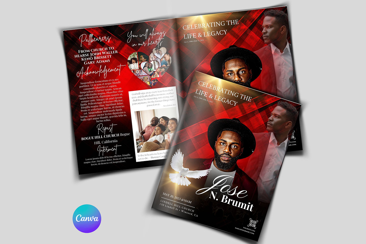 Funeral Program Template, a Templates & Theme by iloveTemplate (Photo 1 of 5)