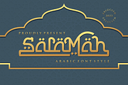 Salamah Arabic Style Typeface, a Symbol Font by zerologicstudio (Thumbnail 1 of 11)