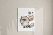 60 Cute Cat Clipart, an Animal Illustration by Pati Charm Studio (Thumbnail 9 of 9)