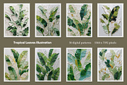Tropical Leaves Illustration, a Decorative Illustration by Housui Patterns (Thumbnail 2 of 12)
