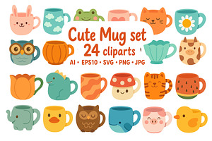 Cute Mug Set
