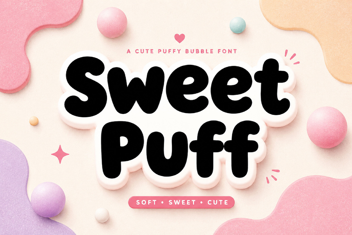 Sweet Puff, a Slab Serif Font by Wow Magic (Photo 10 of 10)