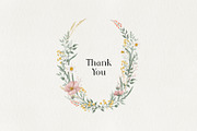 Wild Flowers Watercolor Wedding Set, an Invitation Template by Garden in frame (Thumbnail 5 of 5)